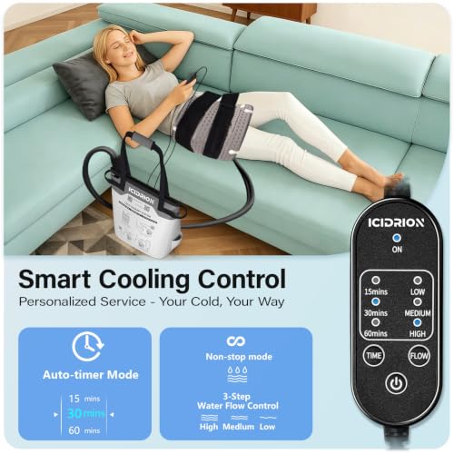 Image of Quiet Ice Machine for Hip After Surgery, Calf Programmable & Timer