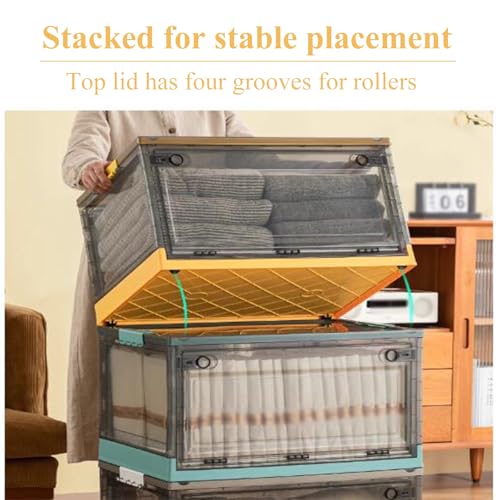 Boîtes de rangement à ouverture latérale empilables pour gagner de la place