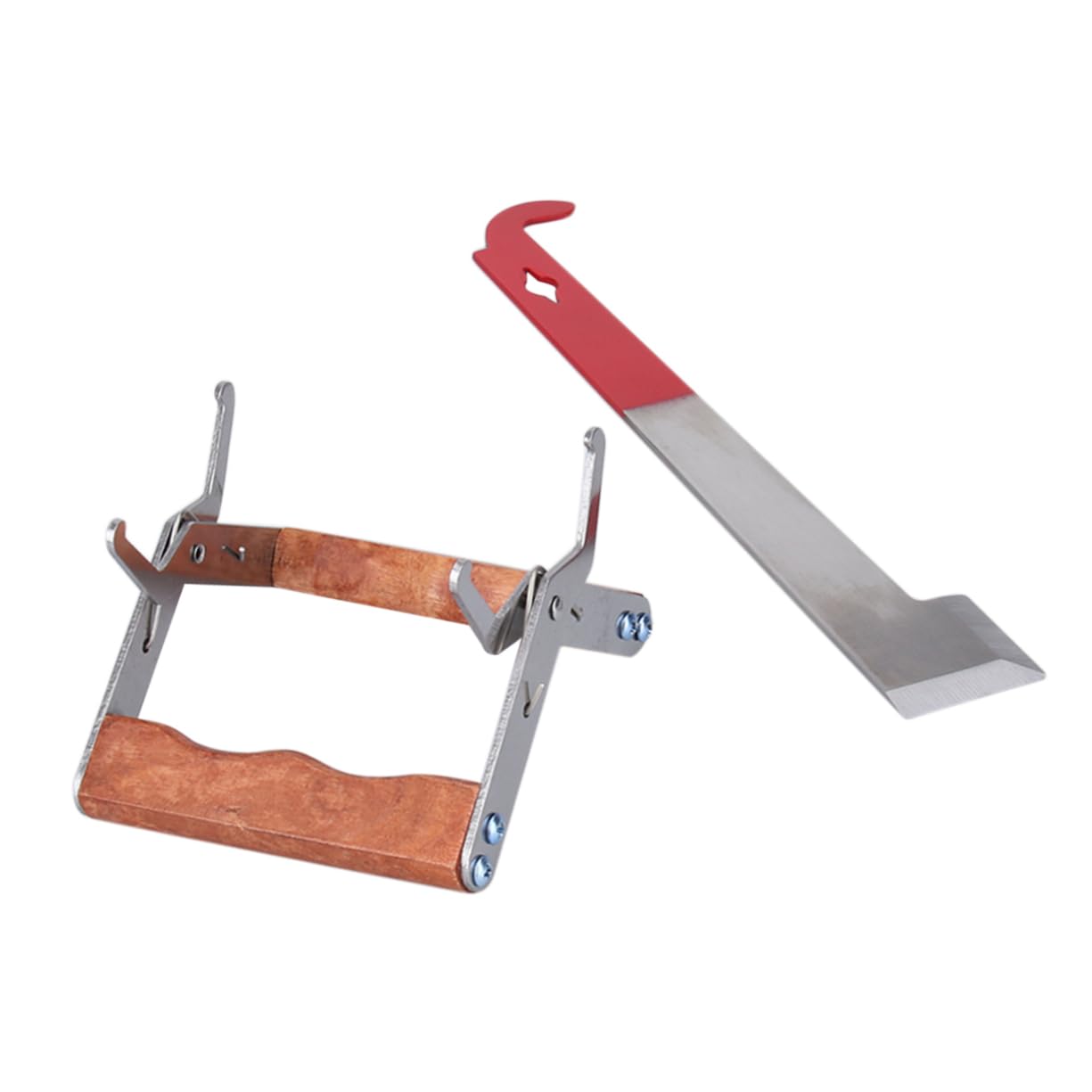 1 Set bee hive frame grip t tool bee hive tools devices hook tool bee frames Beekeeping Tools Apicultura Equipment Beekeeping Accessories Stainless steel wood tools Bamboo
