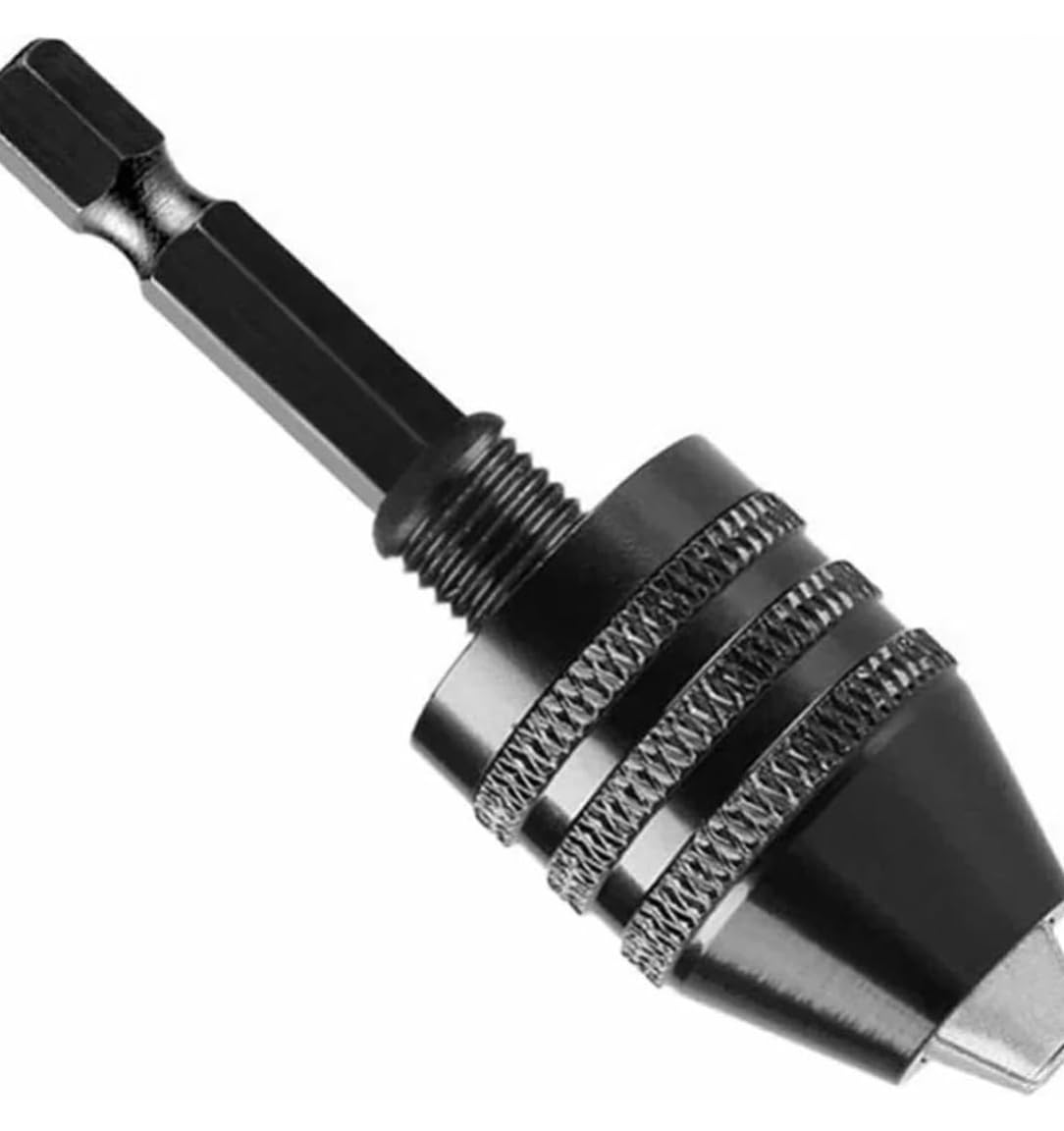 Bezkluczowy mini uchwyt wiertarski 0,3-8 mm samozaciskowy wiertło elektryczne narzędzie z tuleją zaciskową do sterowników z chwytem sześciokątnym 1/4 "(0.3-6.5mm)