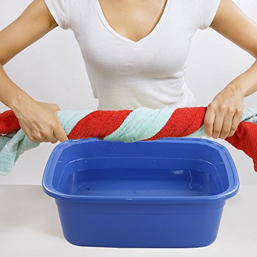 Ramddy 12 Quart Plastic Dishpan/ Basin, 14" X 11" X 5.12", Set Of 3 #TOP3