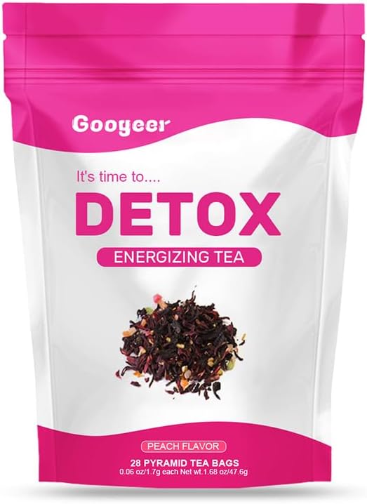 28Pcs/Pack Natural Slimming Detox Tea Bags for Weight Loss, Belly Fat Burner Slimming Detox Tea Weight Loss Tea Reduce Bloating Supports Immune System for Body Health, Women & Men