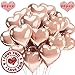 Produktbild Sunshine smile 18 Zoll Herz Folienballon Rosegold, 20 Stück Herz Helium Luftballons, Folienballon Hochzeit, Folienluftballon, Herz Ballons, Heliumballon
