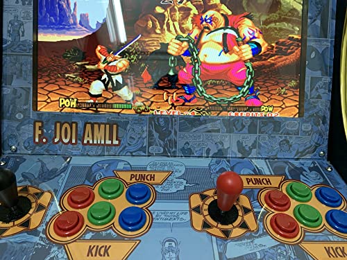 F.JOIAMLL Arcade Machine | Tabletop Arcade| 2 jogadores | 10.000 jogos | Tela LED de 19