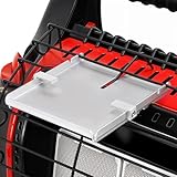 Wood Stove Fan Bracket, Multi-Purpose Heater Bracket Compatible with Heater Fireplace Fan/Heated Stuff Shelf, Stand with Clip for Heater, Outdoor Heater Accessories (Silvery)