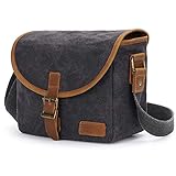 ♥ MATERIAL- Hergestellt aus hochwertigem Wachsgewebe,wasserdicht auf der Oberfläche der Tasche und stark strapazierfähig