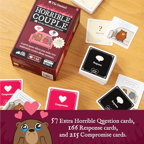 Image of Exploding Kittens Horrible Couple Extra Horrible, 2-8 Players, 17+