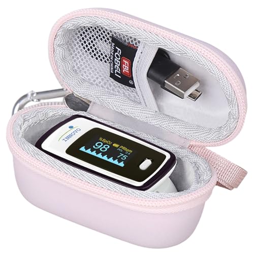 Étui rigide pour oxymètre de pouls Innovo Zacurate et moniteur oxygène sanguin petit enfant