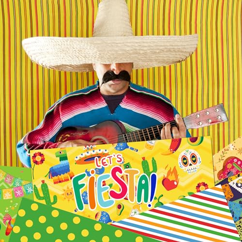 Jajajuegos TY-WW065 24 Sheets Mexican Fiesta Pattern Paper 12'' X 12'' Mexican Fiesta Scrapbook Paper Pad Cinco De Mayo Folk Art Double-Sided Scrapbook Specialty Paper Scrapbook Paper thumb #4