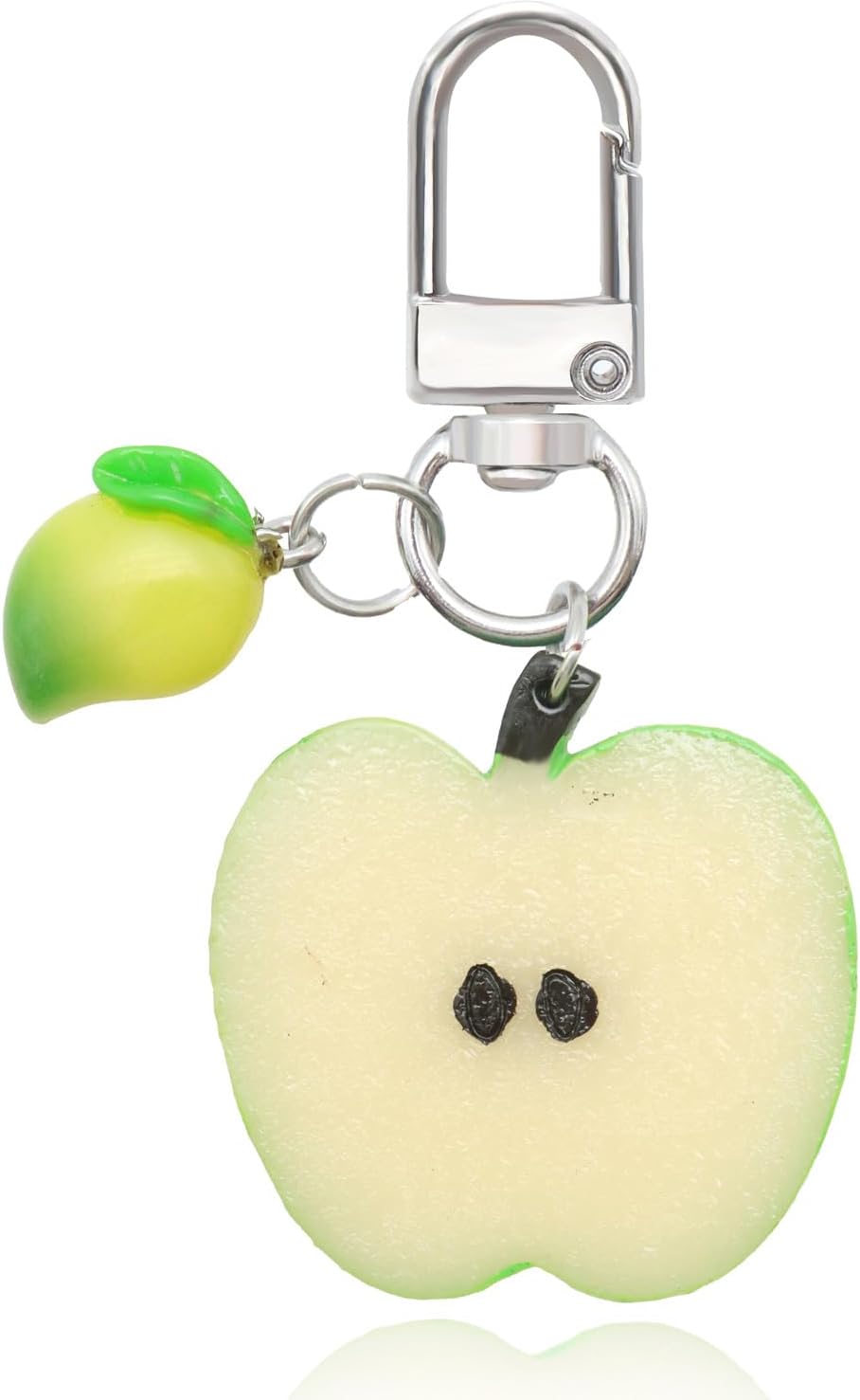 Cute Fruit Keychain, Purse Bag Charms for Handbag Cherry Strawberry Lemon Watermelon Pineapple Pumpkin Charm