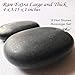 ActiveBliss Hot Stones - 2 Extra Large Massage Stones Set (4 in x 3.15 in) (Sacrum or Belly) for Professional or Home spa, Relaxing, Pain Relief, Healing