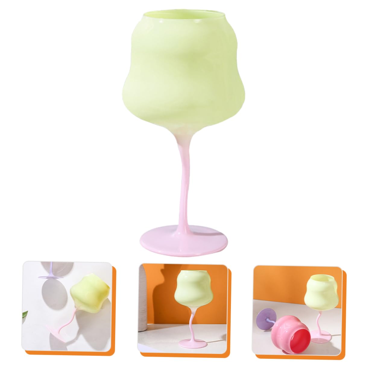IMIKEYA 4 Piezas De Copa De Vino Copa De Bebidas Vaso De Martini Copas De Bar Decoración Colorida Copas De Bebidas Copas De Vino Reutilizables Copas De Vino Delicadas Copa De Bar