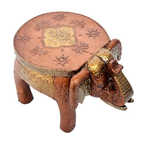Wooden Home Decor Stool Elephant Shape Decorative Baby Sitter Stool 8