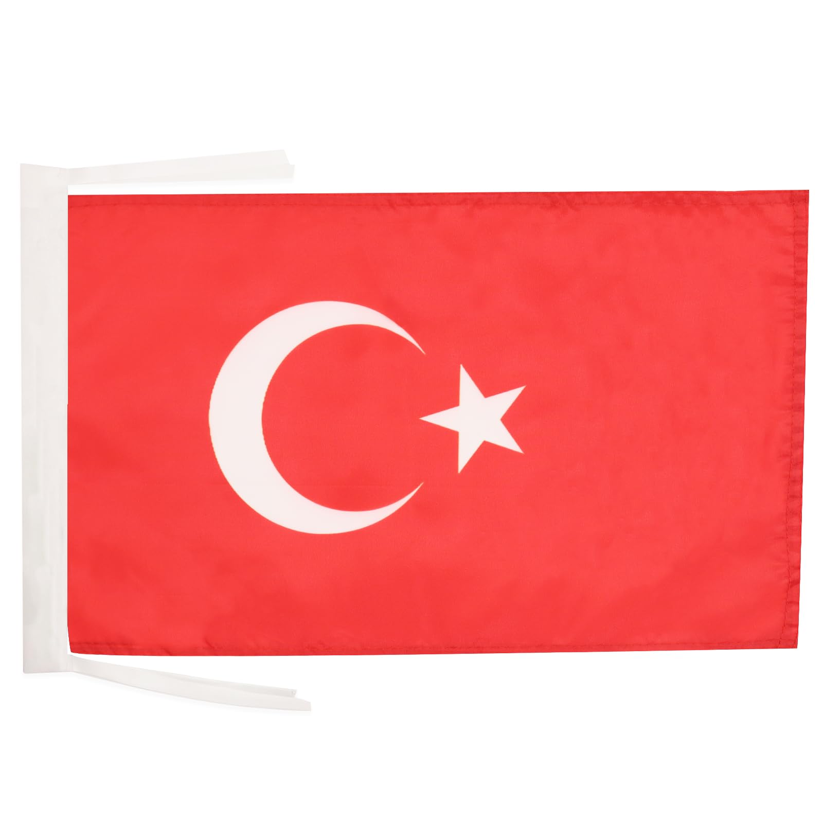AZ FLAG Turkey Flag 18'' x 12'' cords - Turkish SMALL flags 30 x 45cm - Banner 18x12 in