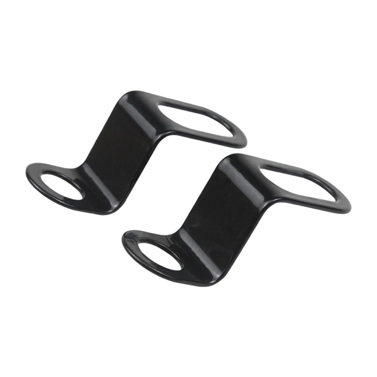 Headlight Bracket 2pcs Motorcycle Headlight Bracket Rearview Mirror Lamp Spotlight Extension Holder Clamp Motorbike Scooter(Black Curved)