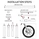 Speichenabdeckungen Speichenhäute,PSLER 72pcs Felgenschutzfolien Wiederverwendbare Schutzabdeckungen für Rollstuhl Mountainbike Motorrad - Schwarz Speichenabdeckungen