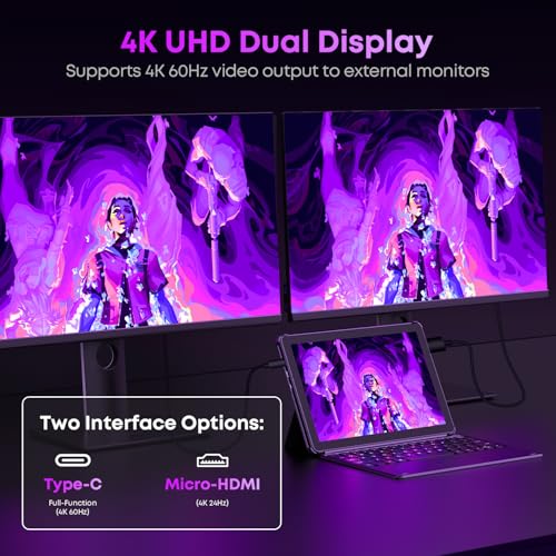 Image of CHUWI 2 in 1 Laptop Tablet, 8GB RAM 256GB SSD, Intel Core i3 (3.9GHz), Hi10 X2 Windows 11 Tablet with Magnetic Keyboard, 10.1'' HD Touchscreen Display, 5MP Camera, WiFi 6, BT 5.3