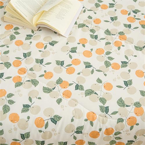 Edredón refrescante de verano lavable en microfibra estampada de 180x220 cm 6