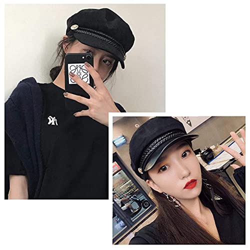 S.charma Chauffeur Hat For Men Women, Classic Vintage Newsboy Cap Costume Hats (Z-Army Green, Adjustable Fit M(56-58Cm/22-22.8Inch)) #TOP4