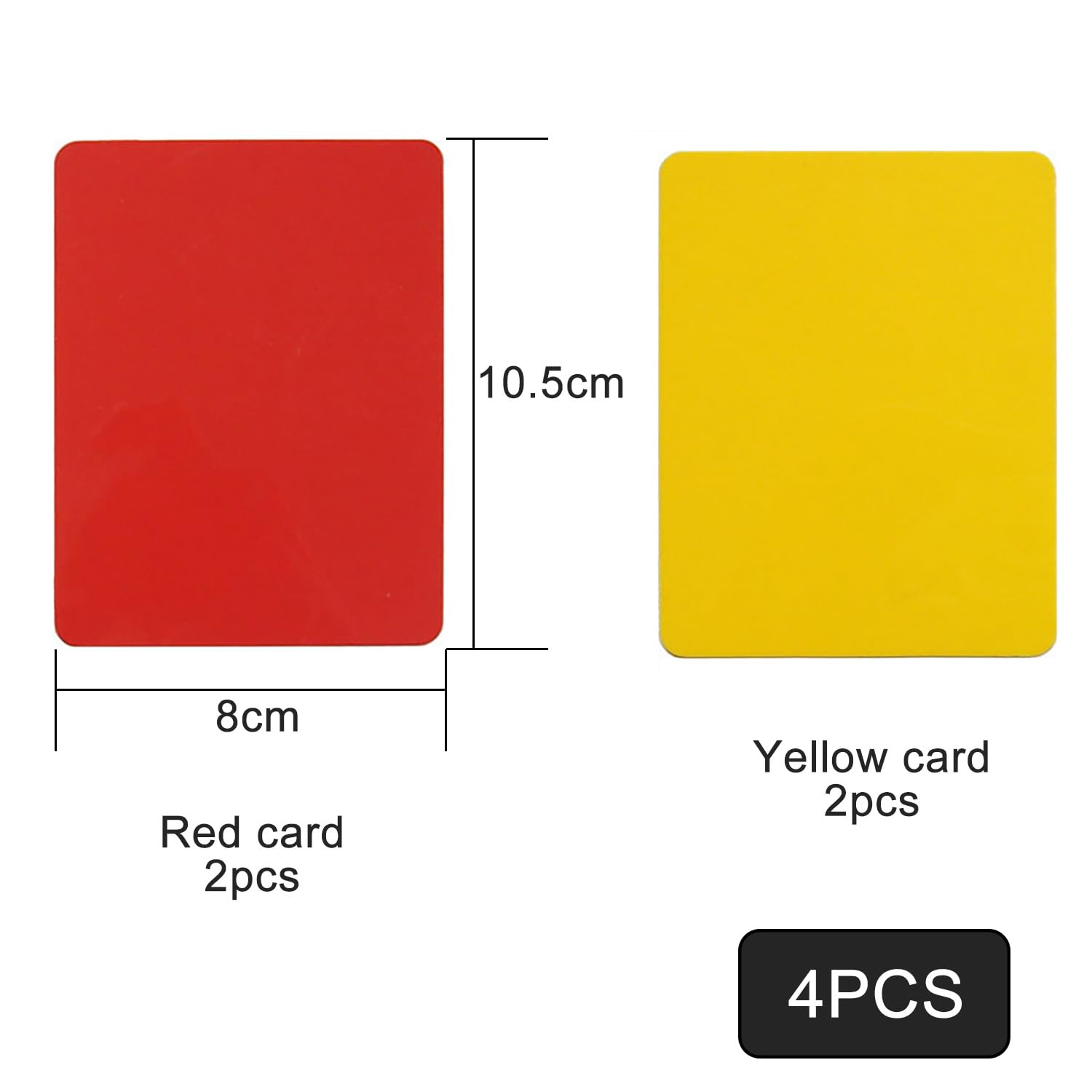 Juego de Tarjetas de Árbitro de Fútbol Amarillas y Rojas
