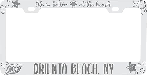 Point Fermin Park California Life is Better at The Beach Souvenir Engraved Metal License Plate Frame White