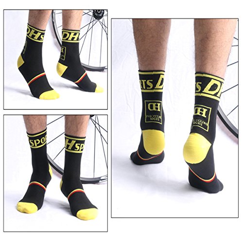 Libar Men's Cycling Socks Unisex Breathable Sports Running Trekking Athletic Basketball Socks2