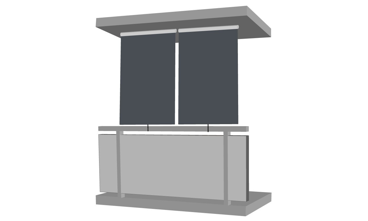 Jet-line® | Store Enrouleur Intérieur et Extérieur Occultant Anthracite/Gris - 170 pour Fenêtre et Terrasse