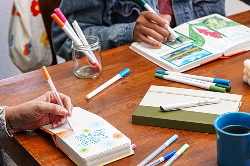 Image of Hello, Artist! Journal, Square, 4.7 inch x 4.7 inch, Orange /Yellow, Dotted Paper, 180 Pages, Suitable for Any Dry Media, For Writing, Travel, Business, Work, School