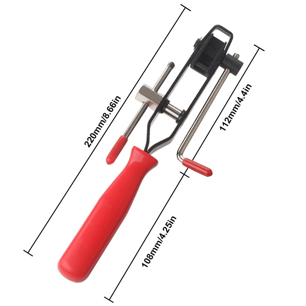 Jeu de joints-soufflets Pinces de serrage pour soufflets cardan (petites/grandes) - Outil d'arbre transmission en acier et caoutchouc pour joints(02-Red)