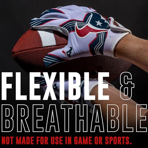 Image of Franklin Sports Youth NFL Football Receiver Gloves - Kids Football Gloves Pair - NFL Team Logos and Silicone Palm