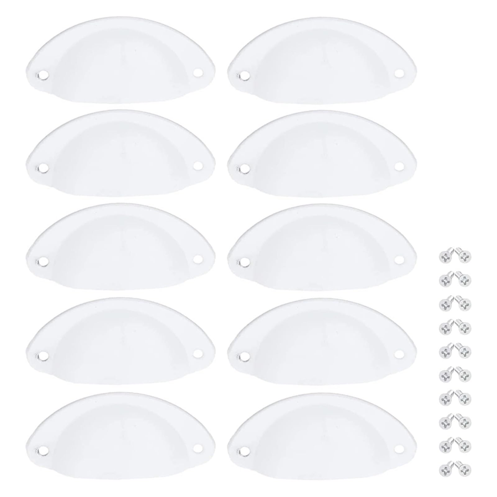 Fagoritime Color 17 Vintage Shell Cup Pull Handles, Shell Cup Drawer Handles(Color 17)