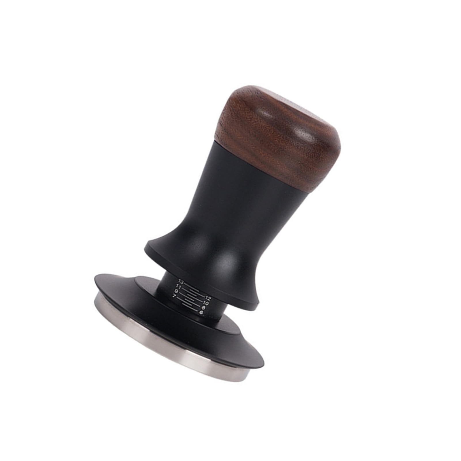 PANGBOER 51Mm / 53Mm / 58Mm Wood Espresso Tamper Spring Loaded Constant Force Distributor Tool Professional Tool Stainless Steel Base