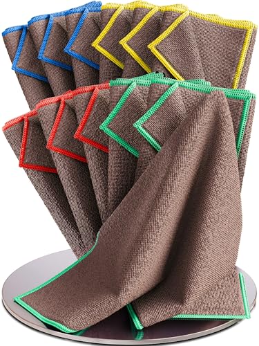 Wowtowelz Rezyklat Mikrofasertücher (40x40cm), Renigungstücher, 12er Set, für Haushalt, Fenster und Auto (Grau - Mixed, 12 Stück) Wowtowelz Rezyklat Mikrofasertücher (40x40cm), Renigungstücher, 12er Set, für Haushalt, Fenster und Auto (Grau - Mixed, 12 Stück)