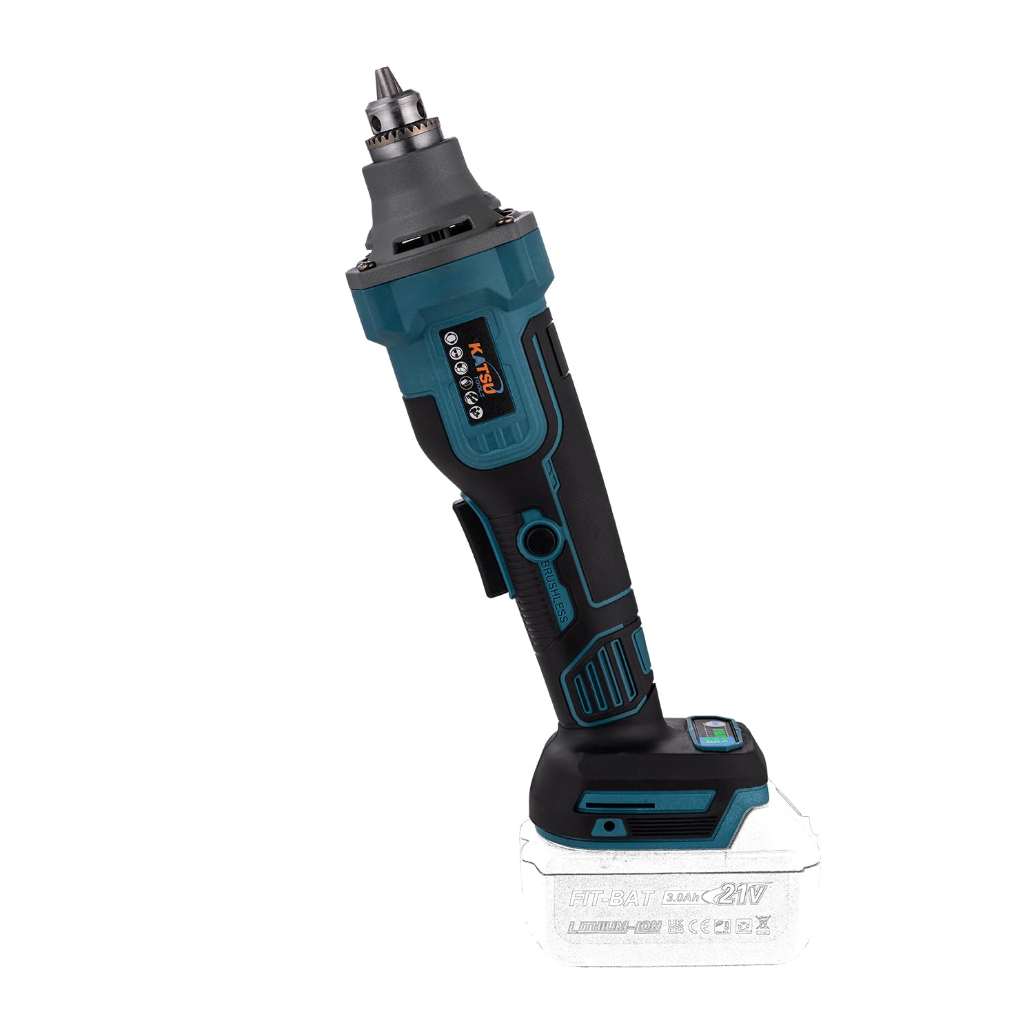 Smerigliatrice Assiale KATSU 21V Brushless Senza Fili - Mandrino 6mm, 4 Velocità, Ideale Per Lavori Di Precisione - Foto 6