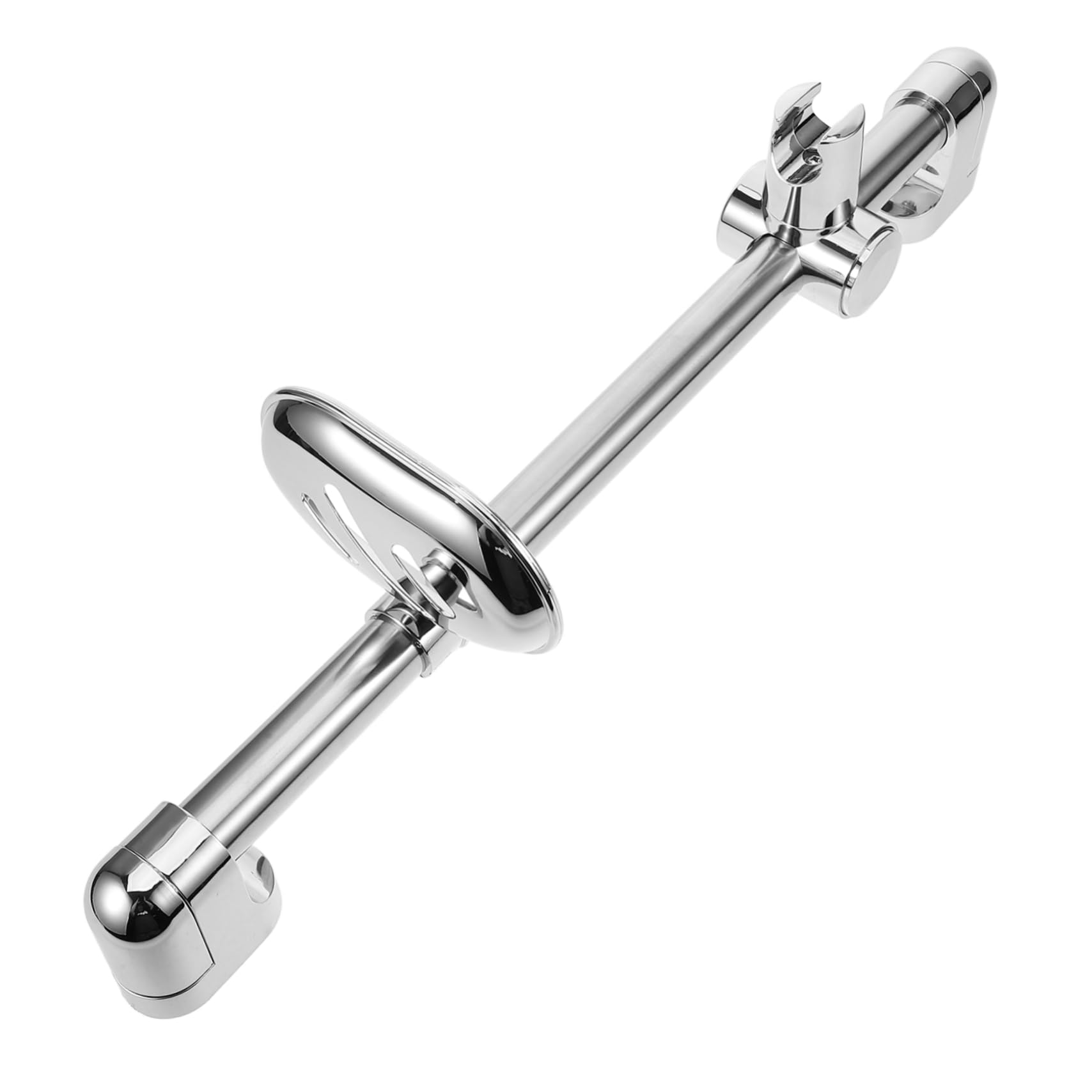 Gadpiparty 4piezas Soporte Ducha Ajustable De Inoxidable Con Barra Deslizante y Caja De Jabón Altura Regulable Para Baño Soporte Para Cabezal De Ducha