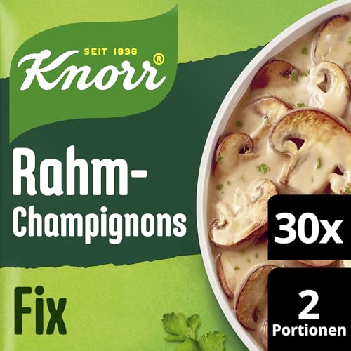 Knorr Fix Würzmischung Rahm-Champignons für leckere Rahmchampignons ohne geschmacksverstärkende Zusatzstoffe 30x 33 g