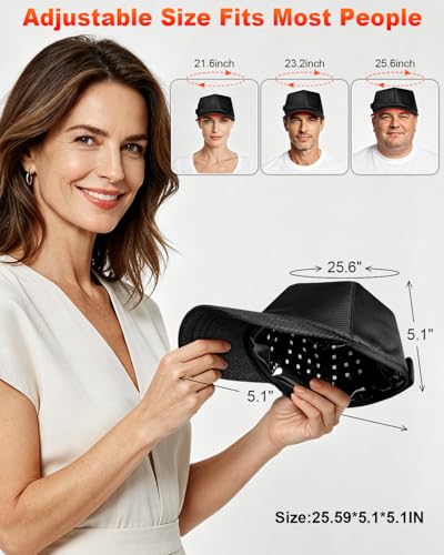 Bonnet de croissance capillaire à lumière rouge ajustable performance 300 LED - 6
