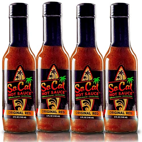Taco Sauce | Mild | SoCal Original Red Hot Sauce | California Style Salsa Roja with Guajillo and mild red chiles | 4-pack of 5 fl oz bottles in a custom gift set box | by SoCal Hot Sauce