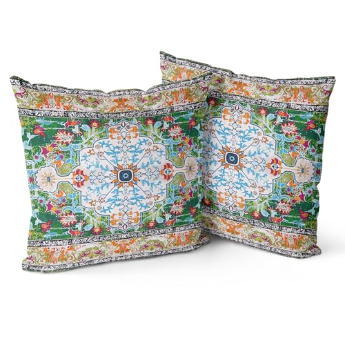 Snycler Boho Pillow Covers 20x20 inch Set of 2 Boho Rug Carpet Do...