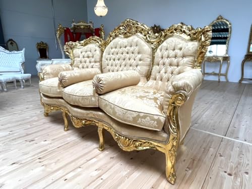Sofa Set French Louis Style in Gold Finish Retro Baroque Rococo Style Couch Set for Home Decor for Hotel Lobby Decor – Bild 6