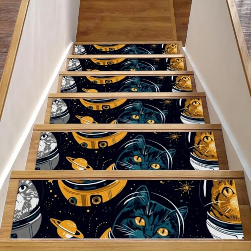 Tapis de marche escalier antidérapant chat espace tapis intérieur chien