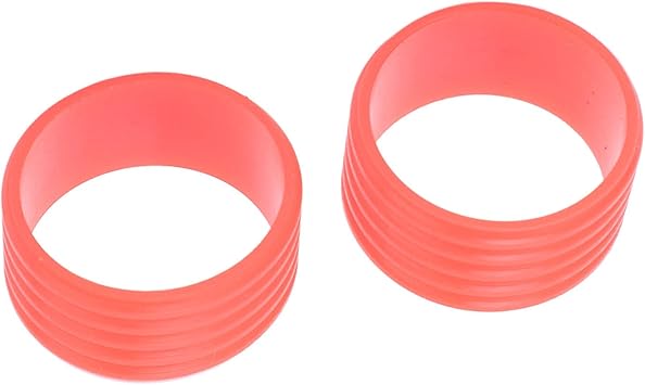 Amazon テニスオーバーグリップ固定リング 高弾性良好汗吸収シリコーンラケットリング環境にやさしいラケット用シリコーン素材 ピンク Klou グリップテープ