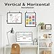 DumanAsen Whiteboard, trocken abwischbar, magnetisch, trocken abwischbar, Whiteboard für Wand, tragbares Whiteboard mit Aluminiumrahmen für Büro, Zuhause, Küche, Schule (20 cm x 30 cm)