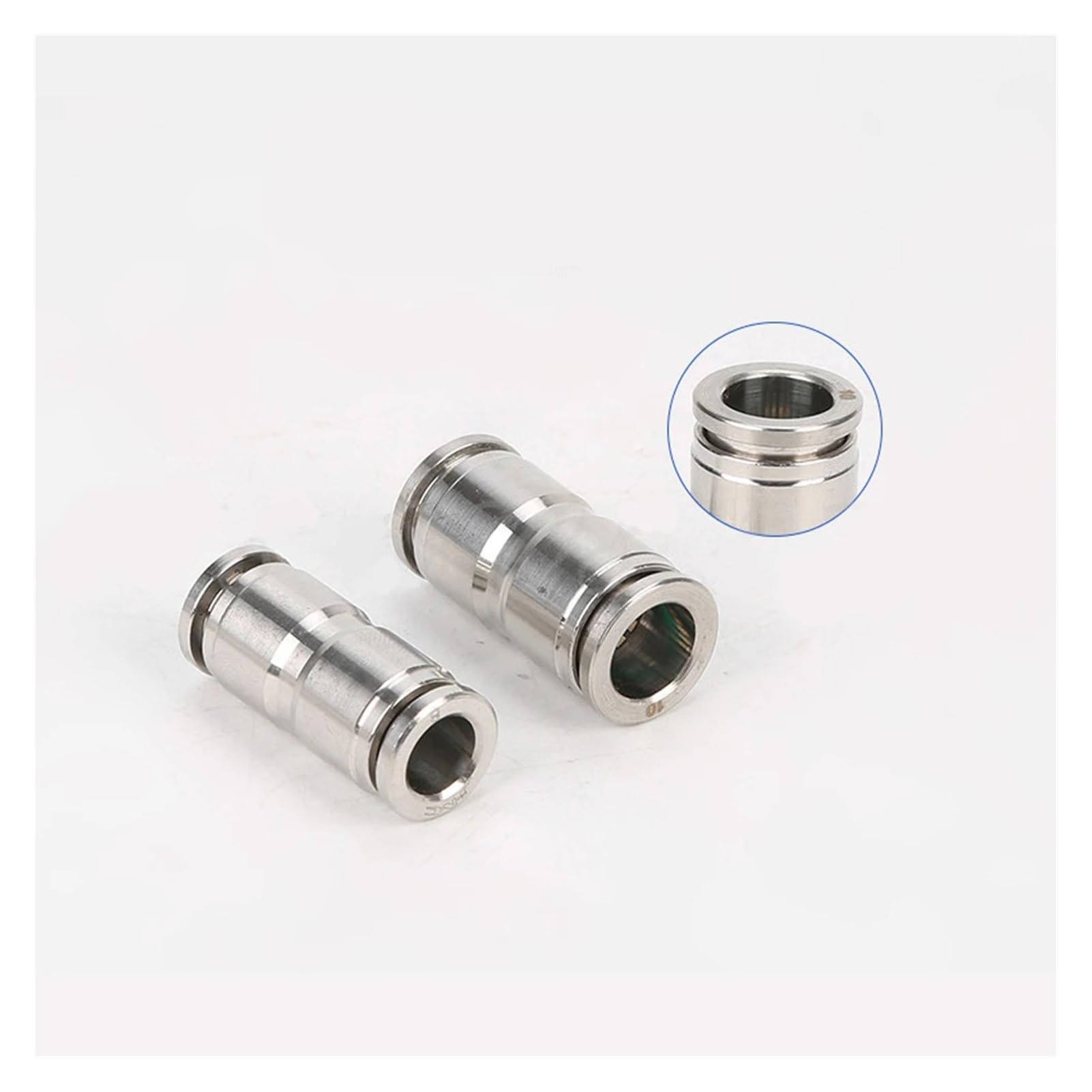 Stainless Steel Push In Fittings Air Tube Connector