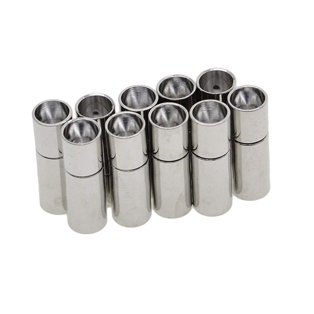 Lot De 5 Fermoirs Bâtons Argentés – Longueur 25mm – Pour Création De Bijoux – Neufs
