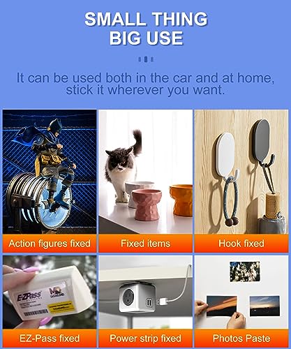 PHIXBEAR Double Sided Sticky Pads,Made of 3M VHB,Strong Adhesive Tape Squares Heavy Duty Waterproof Heat Resistant, Extreme Mounting Foam Tape,Car Home Outdoor Use, 48 Pcs 1.18x1.38 Inch - Thumbnail 6