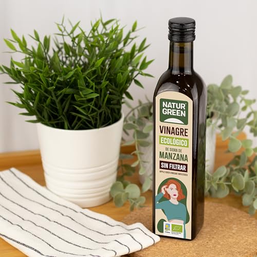 Miniatura 5 de Naturgreen - Vinagre De Sidra De Manzana Bio, Sin Filtrar, Producto Ecológico, Acidificación Natural, Acidez 6 - 500 Ml