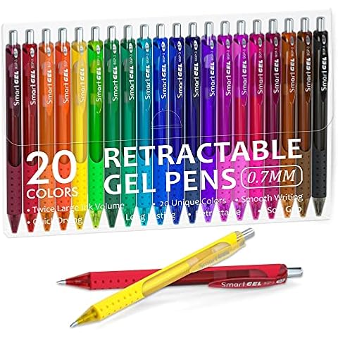 Bolígrafos de gel de colores Shuttle Art con agarre y punta media Cover
