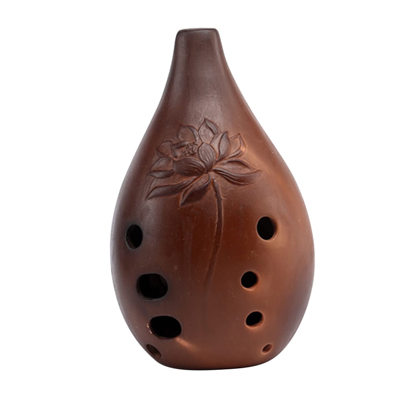 Yardwe Beginner's Xun Flute 10 Holes Ceramic Ocarina Authentic Chinese Instrument Random Style