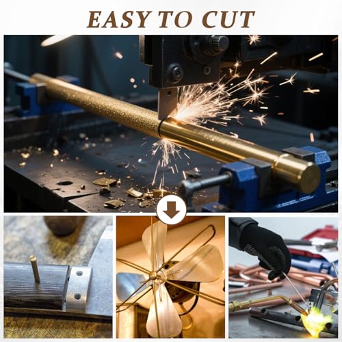 EXLECO Messingstäbe Ø20MM x 100MM, Metallstäbe Messingstangen Massive Runde Messingstab Metallstab Metallstange Massivem Messing Rundstab Stangen für DIY-Handwerk RC Model und Drehbank Bar Stock